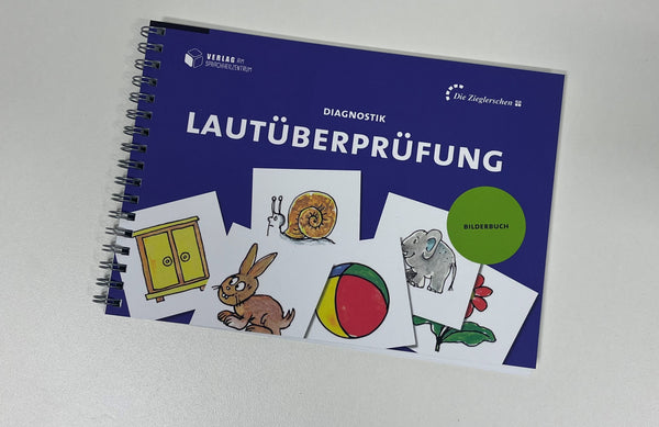 Nachbestellung Lautüberprüfung - 1 Bilderbuch und 1 Lautprüfbogen (einzeln)