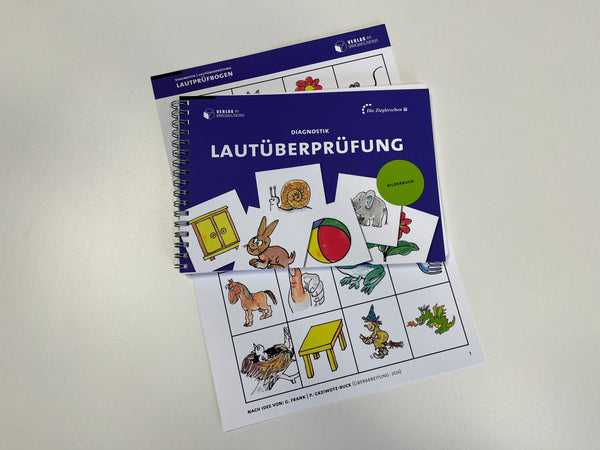 Nachbestellung Lautüberprüfung - 1 Bilderbuch und 1 Lautprüfbogen (einzeln)