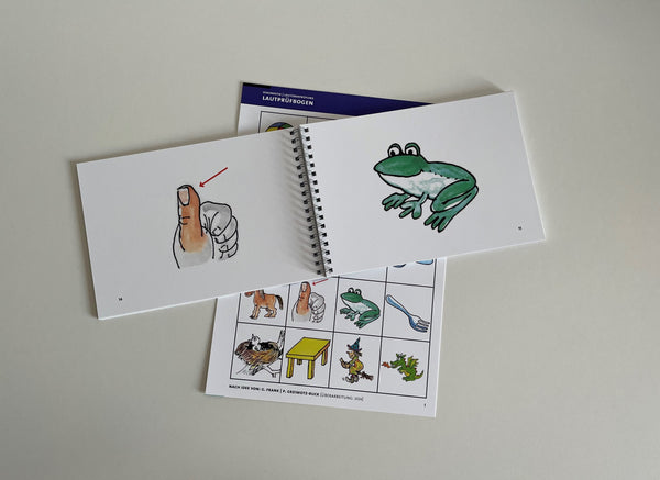 Nachbestellung Lautüberprüfung - 1 Bilderbuch und 1 Lautprüfbogen (einzeln)