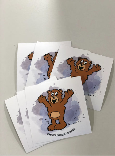 Wuschelbär-Sticker