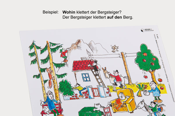 Auf, unter, vor … Therapie- und Übungsset Präpositionen lernen