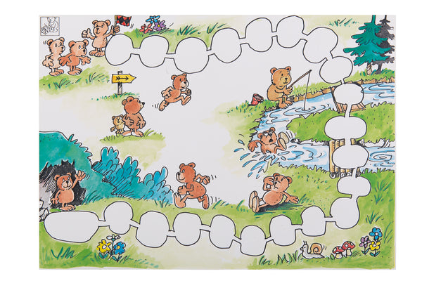 Zusatzmaterial: Spielplan Wuschelbär