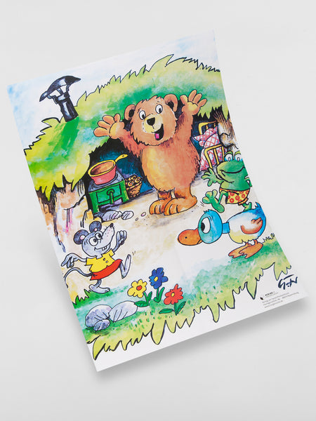 Poster Wuschelbär