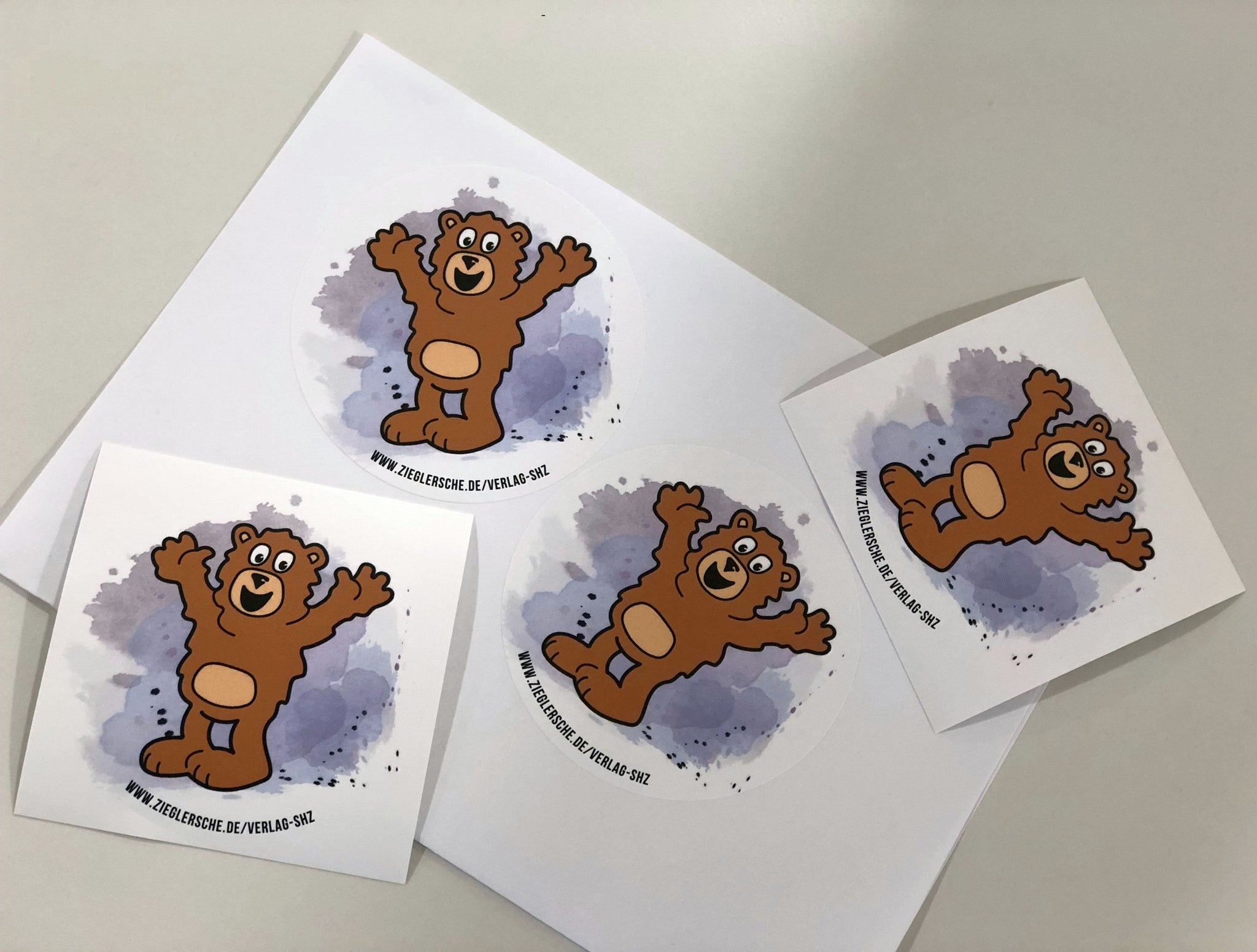 Wuschelbär-Sticker